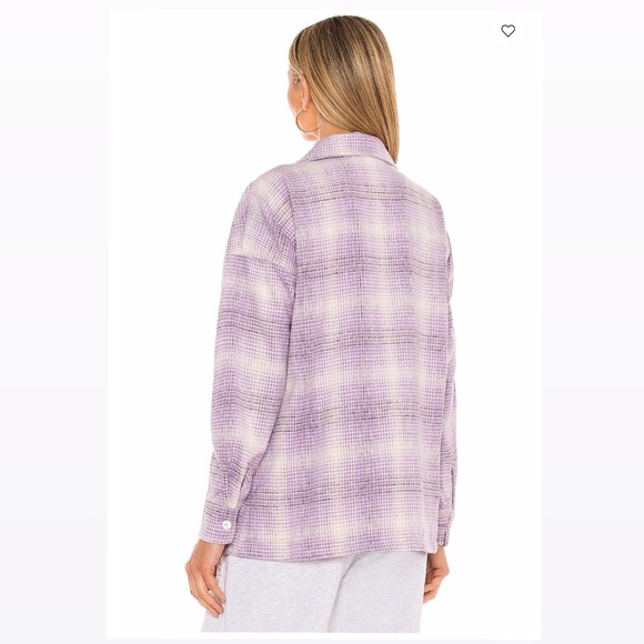 Lovers + Friends Purple White Shacket - Picture 3 of 8